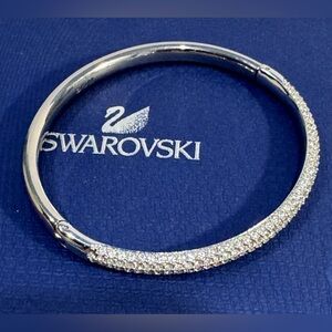 Swarovski ‘Sublima’ Rhodium Plated Bangle Bracelet